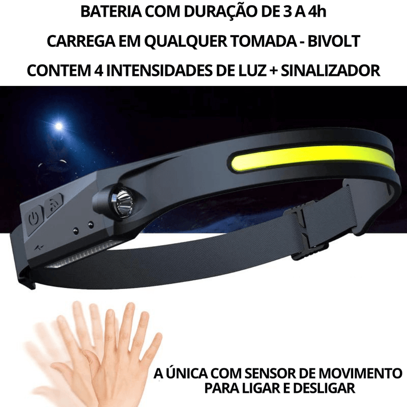 Lanterna de Cabeça - Frete Grátis + Brinde Exclusivo