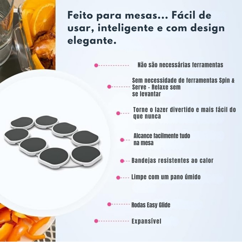 GiraFácil: A inovação prática que sua mesa merece  - Frete grátis + Brinde Exclusivo