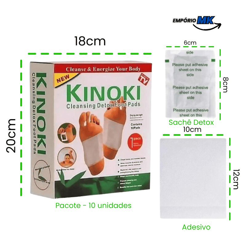 Kit Adesivo Detox - Elimina Dores, Inchaços e Desintoxica - 100% Natural - Frete Grátis+ Brinde Exclusivo
