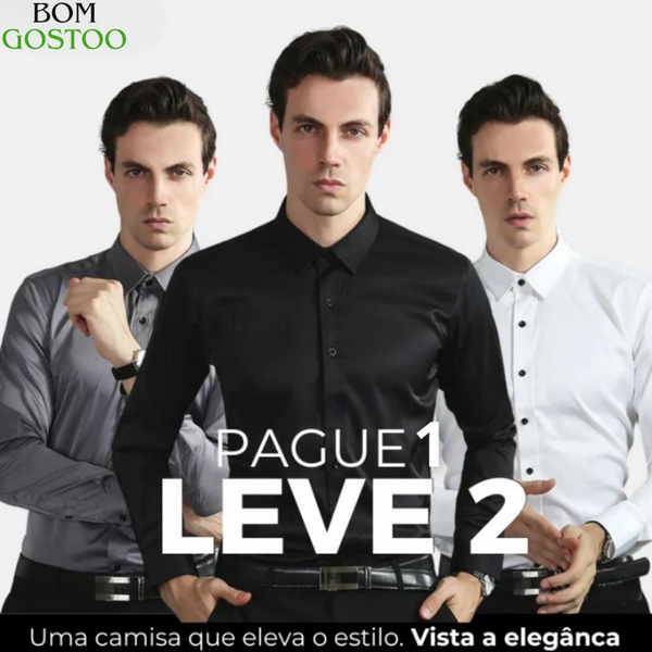 Camisa Social Ultra Tech - Pague 1 e Leve 2 - Frete Grátis + Brinde Exclusivo