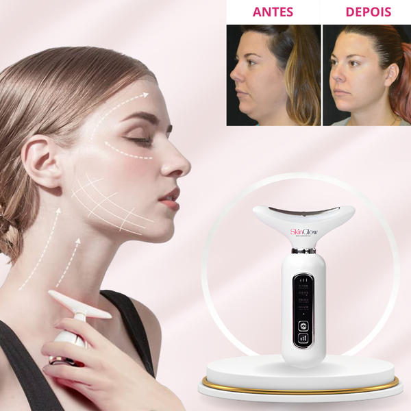 GlowPro Led 2.0 - Rejuvenescedor para rosto + pescoço + colo - Frete grátis + Brinde Exclusivo