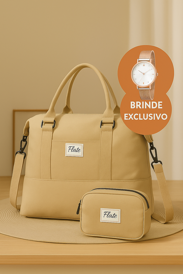 Bolsa-Mala Impermeável com Bolsos Multifuncionais - Elegância Urbana - Frete grátis + Brinde Exclusivo