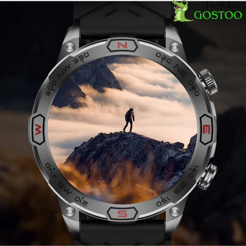 Smartwatch Tático Warzone + 2 Pulseiras Brinde (Poucas Unidades)  - Frete Grátis + Brinde Exclusivo