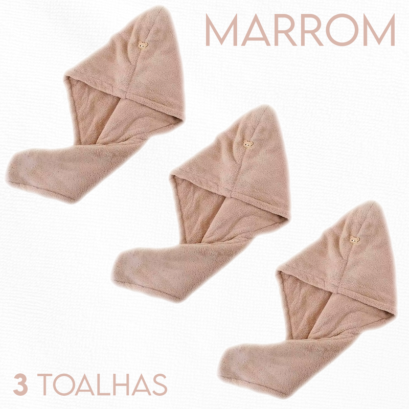 [COMPRE 1, LEVE 3] HairDry™ - Toalha de Microfibra Para Cabelos   - Frete grátis + Brinde Exclusivo