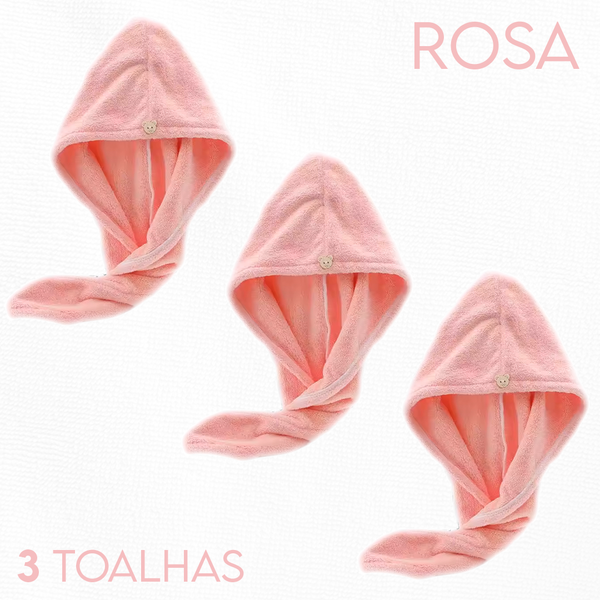 [COMPRE 1, LEVE 3] HairDry™ - Toalha de Microfibra Para Cabelos   - Frete grátis + Brinde Exclusivo