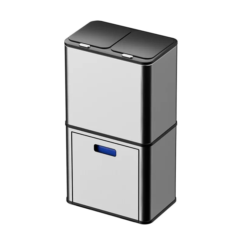 Lixeira Inteligente Dupla Inox 60L com Sensor de Presença - Frete grátis + Brinde Exclusivo