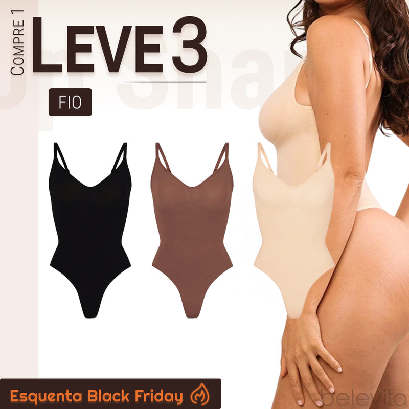Oferta Temporária BodyShaper 2.0 - Body Modelador de Cintura [Kit Pague 1 Leve 2] - Frete Grátis+ Brinde Exclusivo