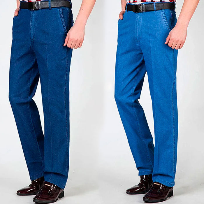 Kit 2 Calça Jeans Comfort Flex + Cinto Couro Genuíno 130cm de BRINDE - Frete Grátis+ Brinde Exclusivo