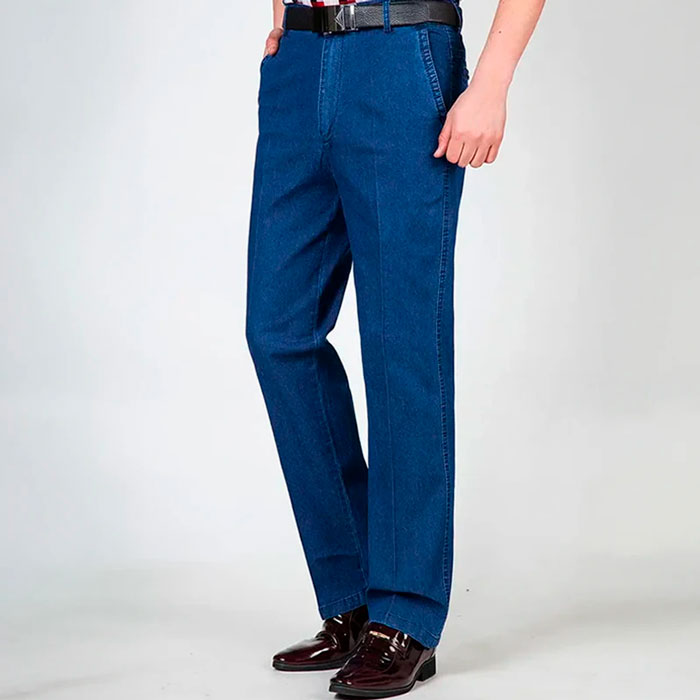 Kit 2 Calça Jeans Comfort Flex + Cinto Couro Genuíno 130cm de BRINDE - Frete Grátis+ Brinde Exclusivo