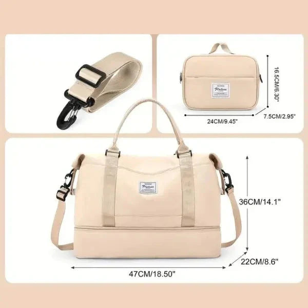 Bolsa-Mala Impermeável com Bolsos Multifuncionais - Elegância Urbana - Frete grátis + Brinde Exclusivo