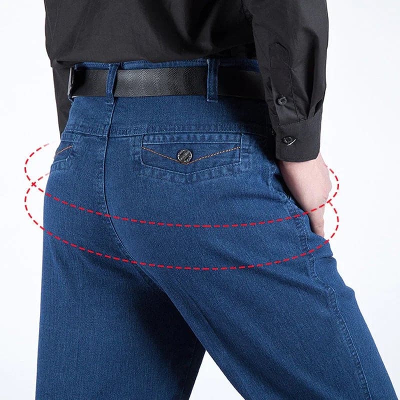 Kit 2 Calça Jeans Comfort Flex + Cinto Couro Genuíno 130cm de BRINDE - Frete Grátis+ Brinde Exclusivo