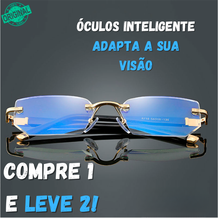 COMPRE 1 LEVE 2 - Óculos de Grau Inteligente adaptável - Frete Grátis+ Brinde Exclusivo