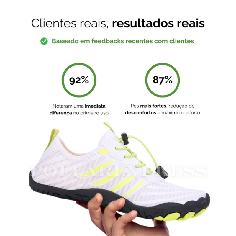Sapato Tecnológico Terra Max - Conforto extremo, Ultra leve, Barefoot e Ortopédico + Brinde Exclusivo