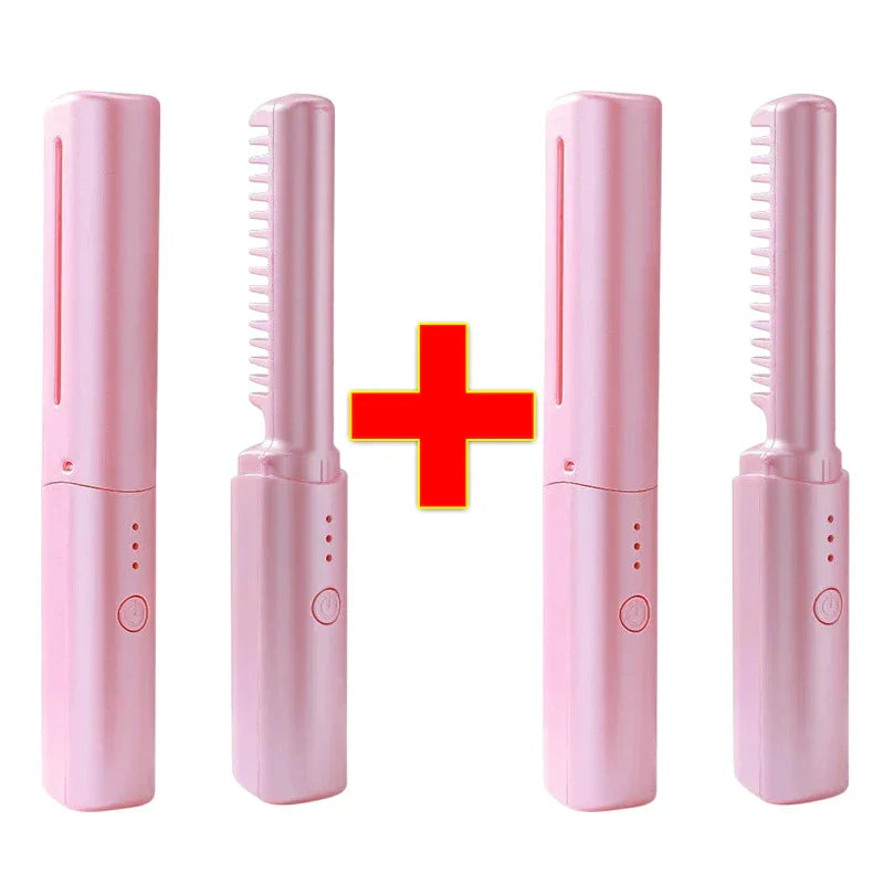 Pente Alisador de Cabelo 5 em 1 Sem Fio InfiniteGlam - Frete grátis+ Brinde Exclusivo