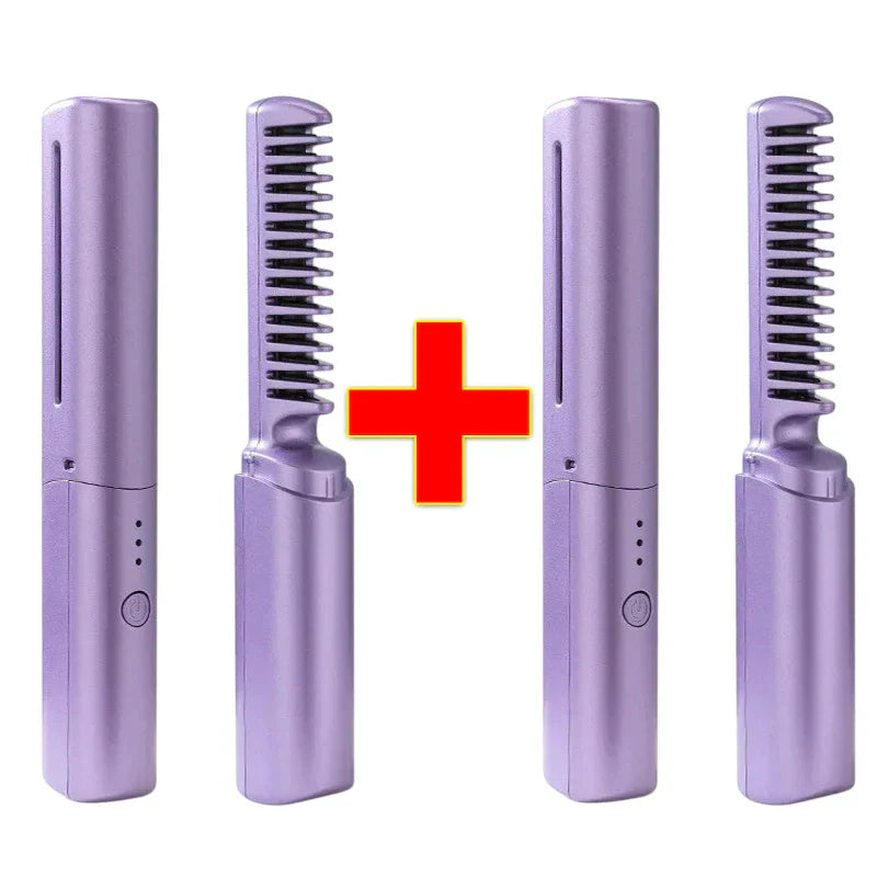 Pente Alisador de Cabelo 5 em 1 Sem Fio InfiniteGlam - Frete grátis+ Brinde Exclusivo