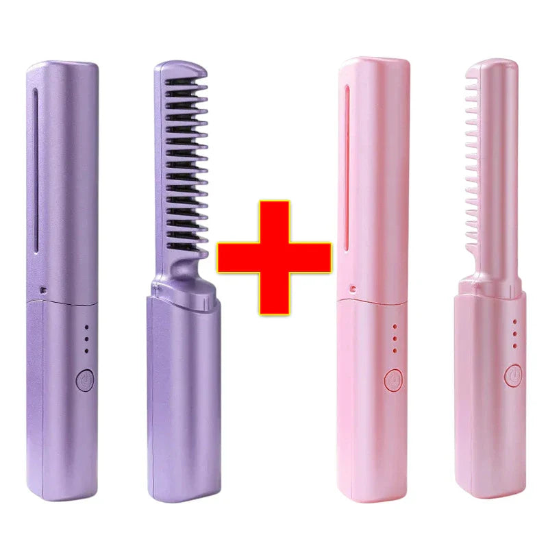 Pente Alisador de Cabelo 5 em 1 Sem Fio InfiniteGlam - Frete grátis+ Brinde Exclusivo