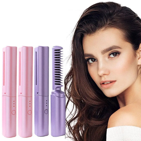 Pente Alisador de Cabelo 5 em 1 Sem Fio InfiniteGlam - Frete grátis+ Brinde Exclusivo