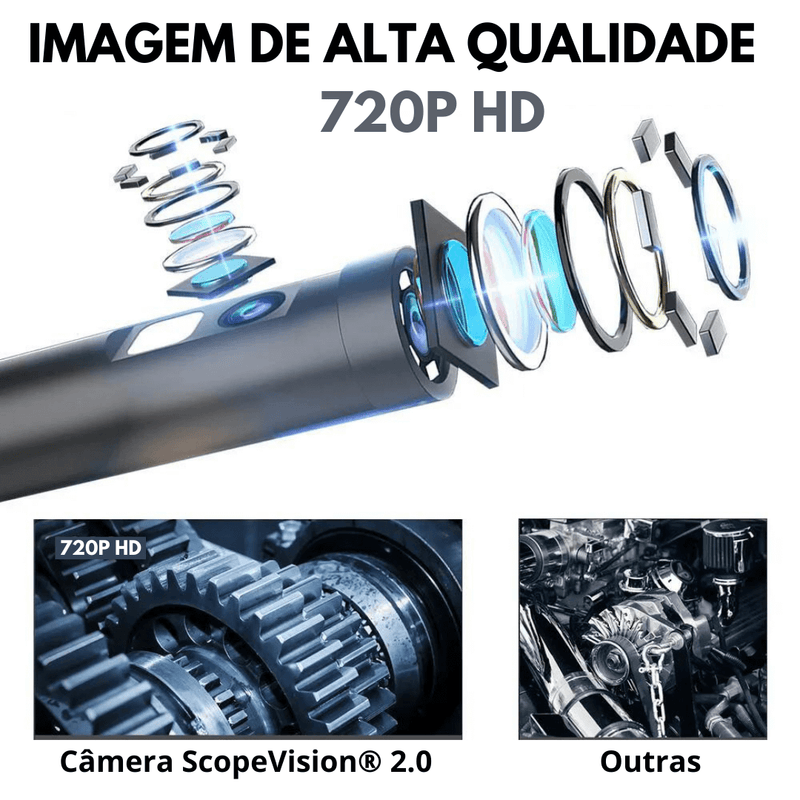 Câmera Sonda Portátil ScopeVision® 2.0 (ÚLTIMAS UNIDADES) - Frete Grátis+ Brinde Exclusivo
