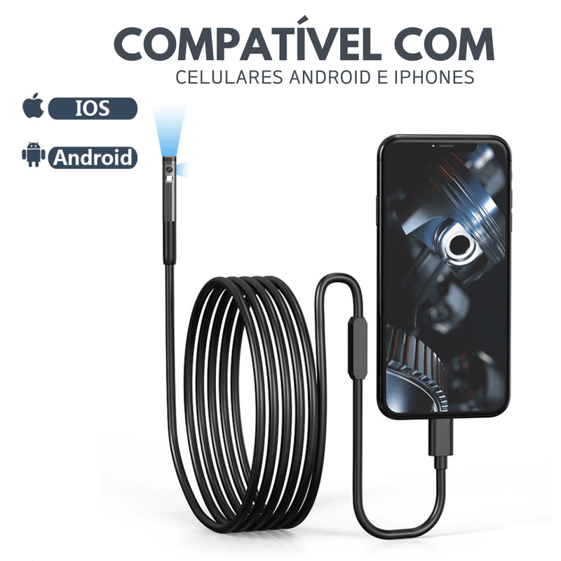 Câmera Sonda Portátil ScopeVision® 2.0 (ÚLTIMAS UNIDADES) - Frete Grátis+ Brinde Exclusivo